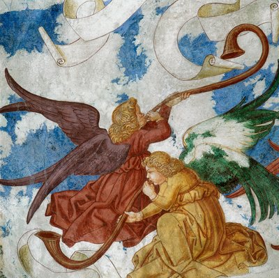 (Detail) Musical Angels from the Last Judgement by Gianfrancesco da Tolmezzo